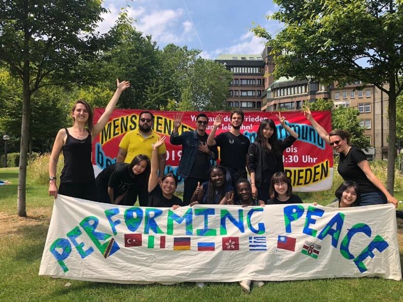 Young Activists Performing Peace