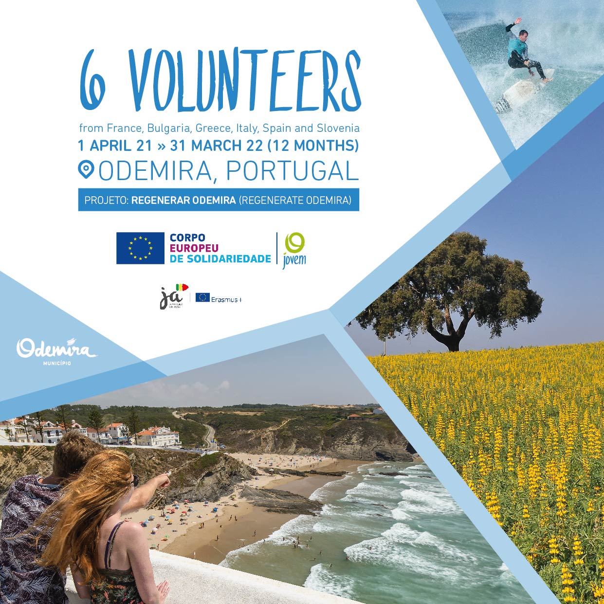3 Projets de volontariat long-terme au Portugal